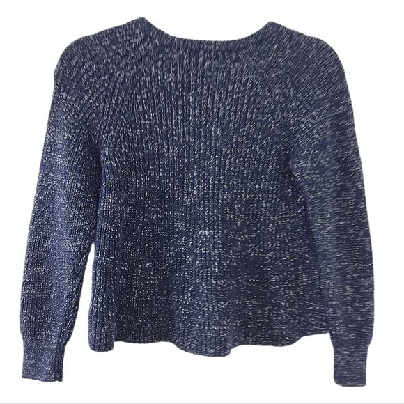 Old Navy Girls Sweater Large 10-12 Black, Gold Metallic Threads Holiday Sweater - Picture 2 of 5